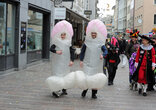 Närrisches Treiben an der Winterthurer Hauptfasnacht